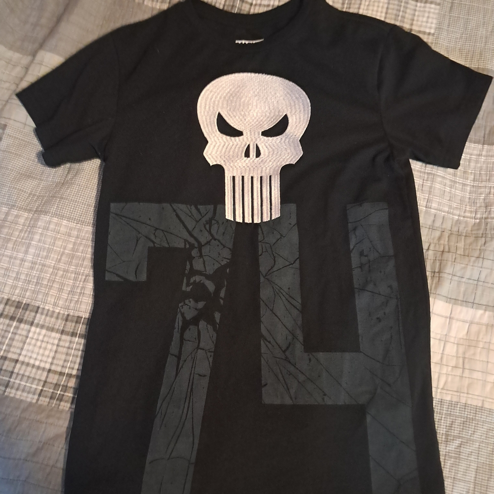 Marvel Black Skull Graphic Kids T-Shirt